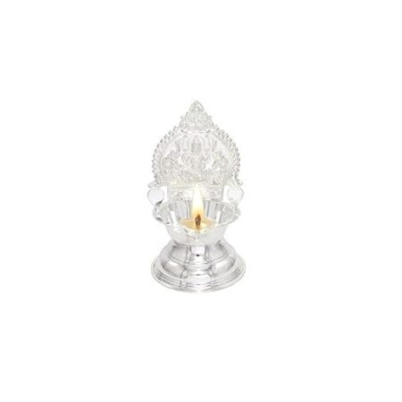 Sterling Silver Kamakshi Amman Vilakku Velli Kamatchi Devi Diya