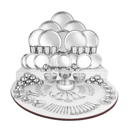 Shri & Sam Sterling Silver Shagun Dinner Set