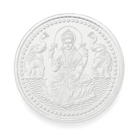 999 Pure Silver Coin 5g | Round Fine Coin for Puja, Gifting & Collectibles