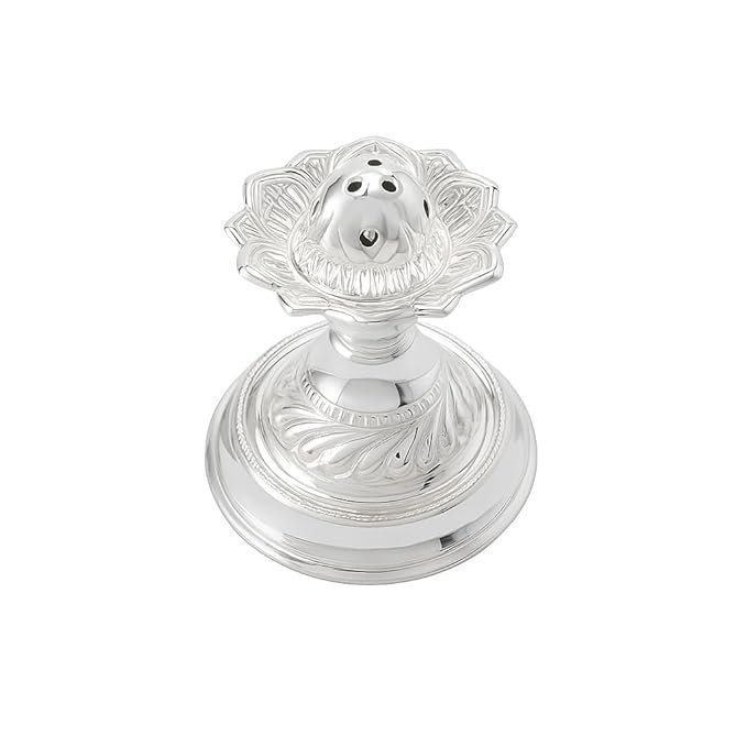 Sterling Silver Agarbatti Stand Lotus Incense Sticks Holder for Pooja