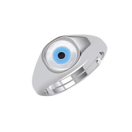 Clara Real 925 Sterling Silver Kian Evil Eye Men Ring