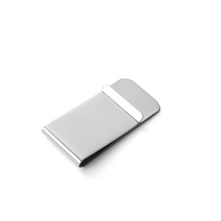 Wide Silver Cash Clip for Men – Magnetic Slim Wallet Alternative