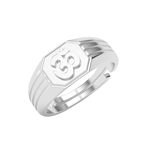 Clara Pure 925 Sterling Silver Om Men Ring