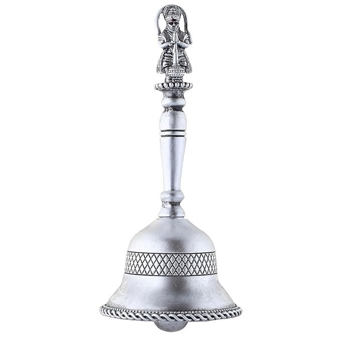 Sterling Silver Pooja Bell Ghanti for Mandir Pooja Article