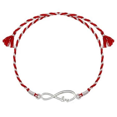 HighSpark 925 Silver Stylish Infinity Bro Bhaiya Rakhi