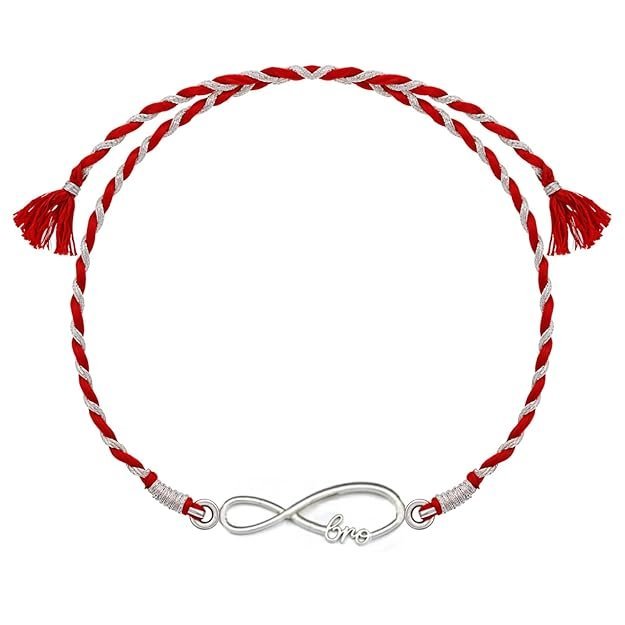 HighSpark 925 Silver Stylish Infinity Bro Bhaiya Rakhi