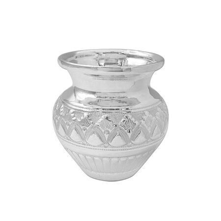 MAA SILVER Pure Silver Nakshi Work sombu Lota BIS Hallmarked