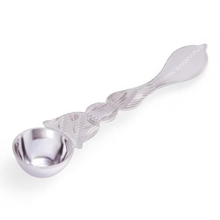 Osasbazaar Pure Silver Puja Spoon for Puja and Ritual Use