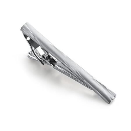 Wynameleri Tie Pin Short Silver Tie Clip For Men and Boys